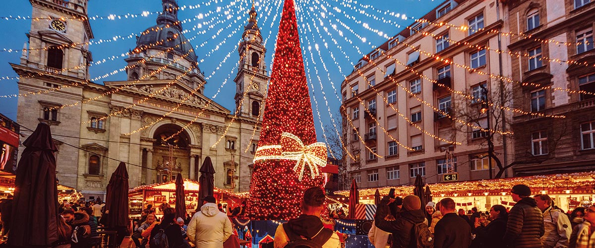 St. Stephen’s Basilica and Christmas Market, Budapest